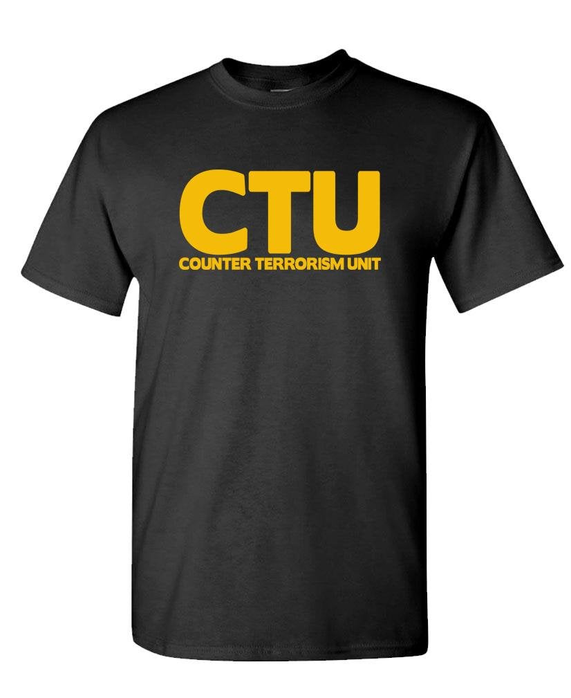 CTU Counter Terrorism Unit — Black T-Shirt — front