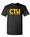 CTU Counter Terrorism Unit — Black T-Shirt — front