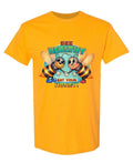 Bee Healthy Eat Your Honey — Gold T-Shirt — front