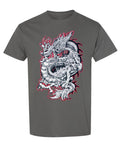Crimson Dragon — Charcoal T-Shirt — front