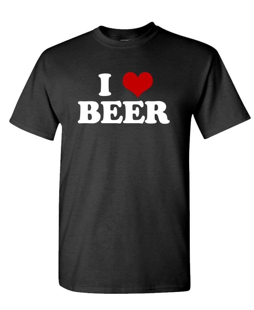 I Love Beer — Black T-Shirt — front