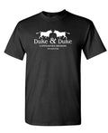Duke and Duke Commodities Brokers — Black T-Shirt — front