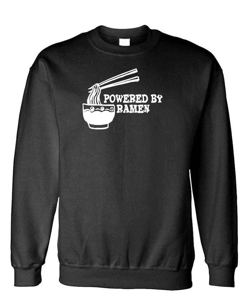 Powered by Ramen — Black Sweatshirt — front