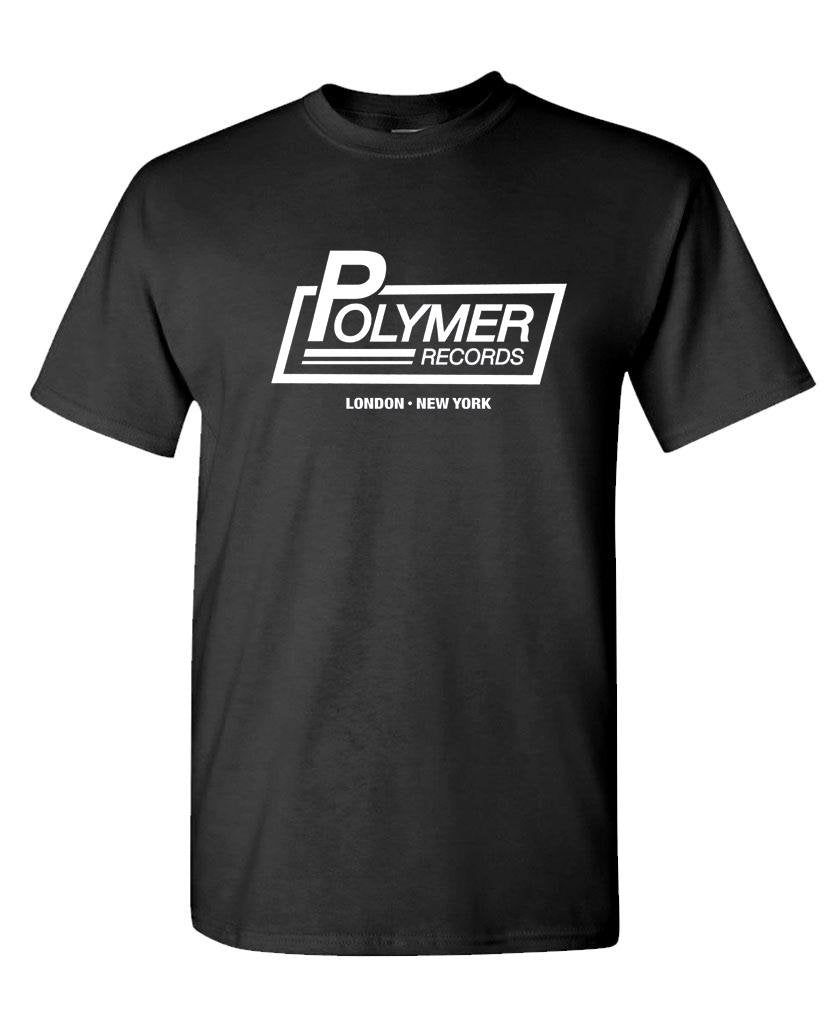 Polymer Records — Black T-Shirt — front