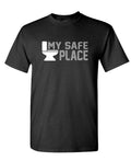 My Safe Place Toilet — Black T-Shirt — front