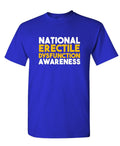 National Erectile Dysfunction Awareness — Royal Blue T-Shirt — front