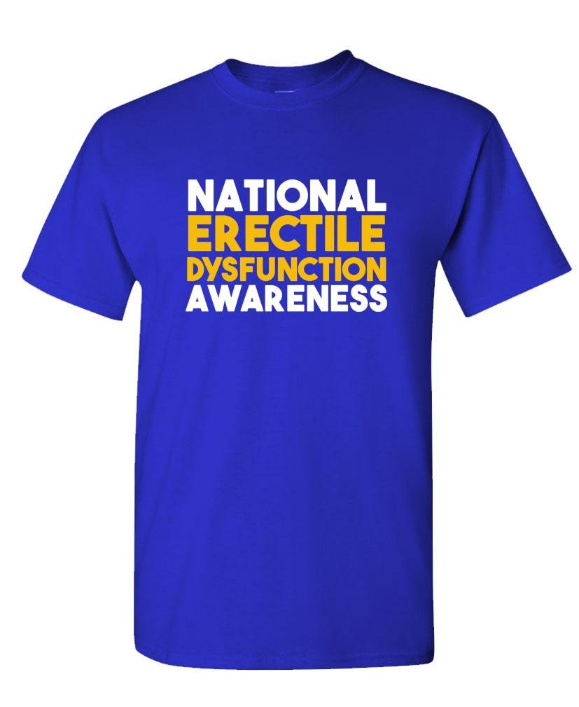 National Erectile Dysfunction Awareness — Royal Blue T-Shirt — front