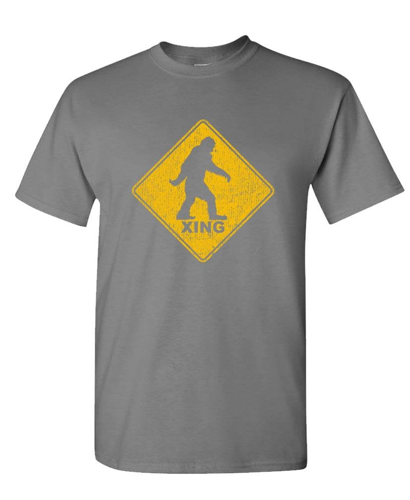 Bigfoot Crossing — Charcoal T-Shirt — front