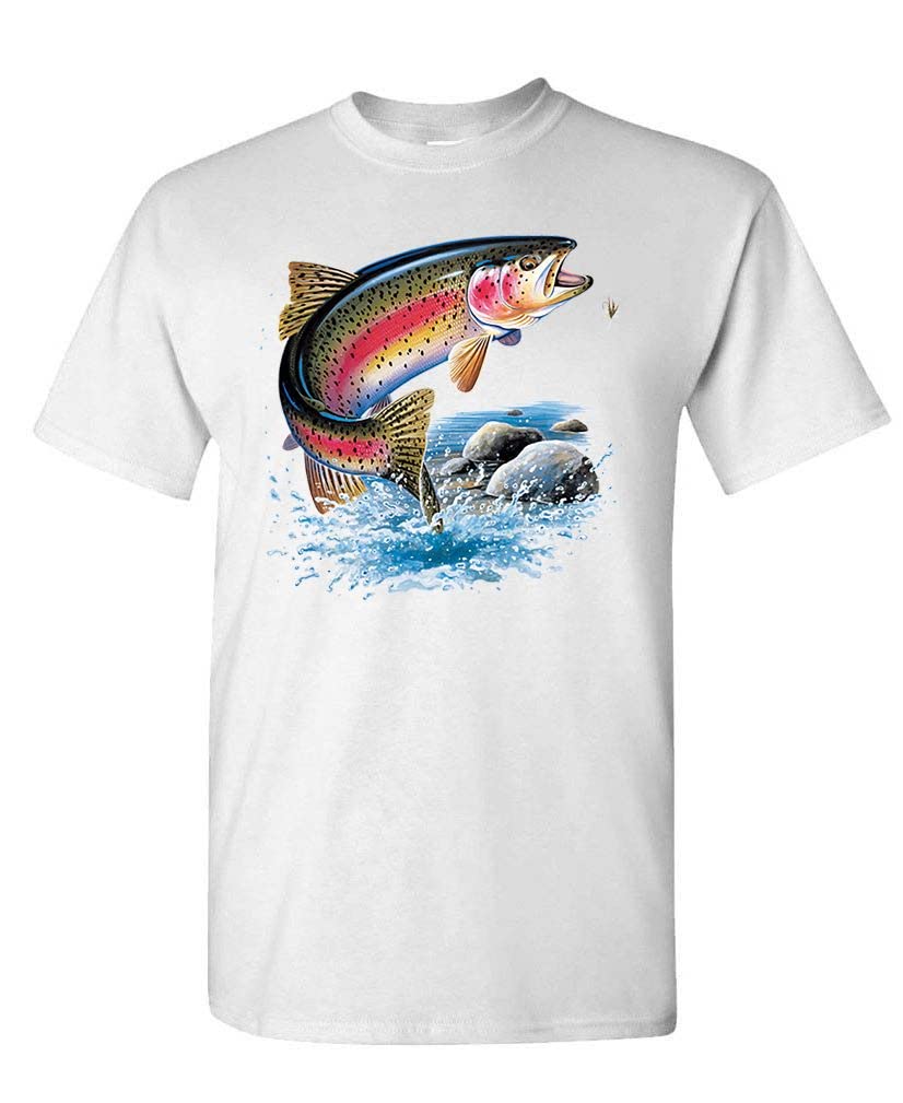 Rainbow Trout — White T-Shirt — front