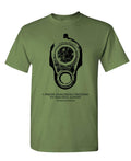 Dangerous Freedom — Military Green T-Shirt — front