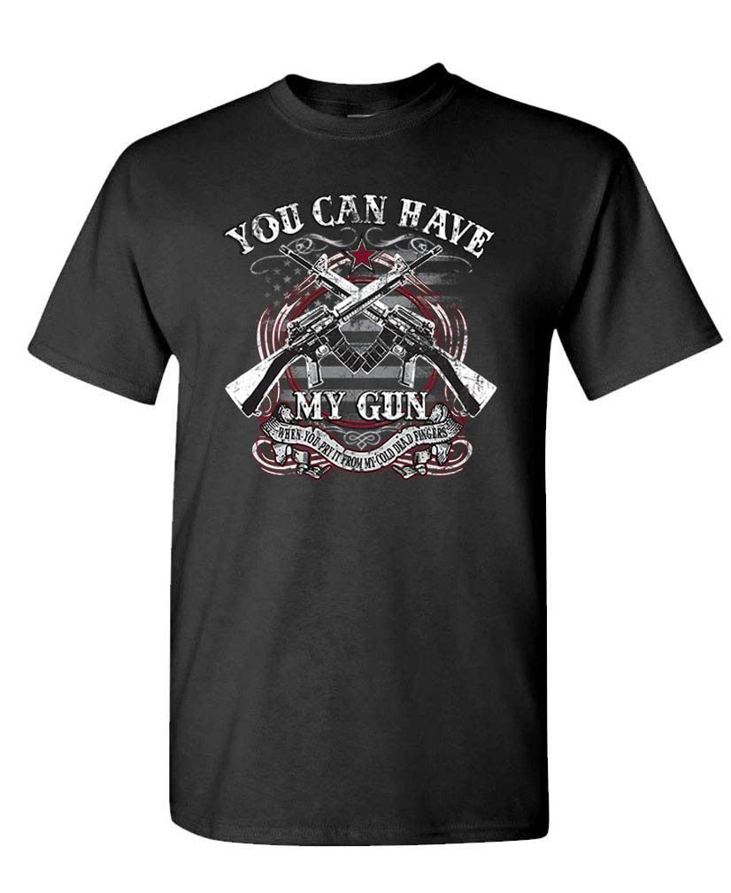 Cold Dead Fingers — Black T-Shirt — front