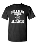 Hillman College Alumnus — Black T-Shirt — front