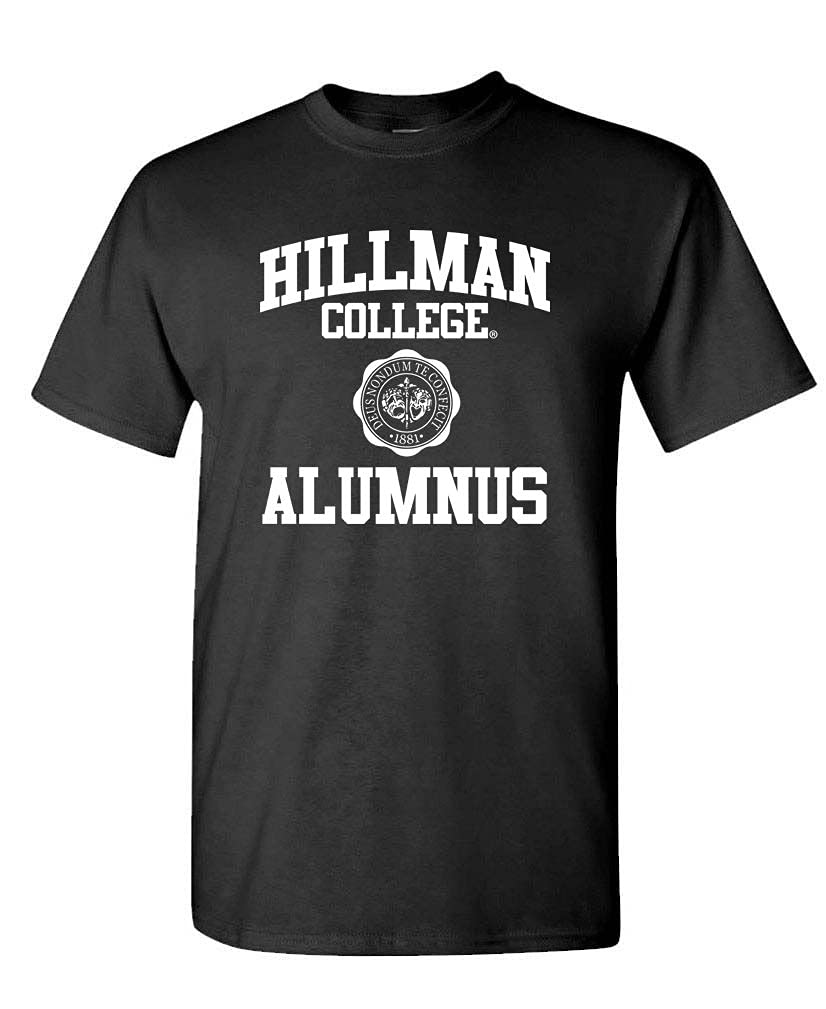 Hillman College Alumnus — Black T-Shirt — front