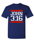 John 3:16 — Navy T-Shirt — front