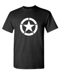 Broken Circle Star — Black T-Shirt — front
