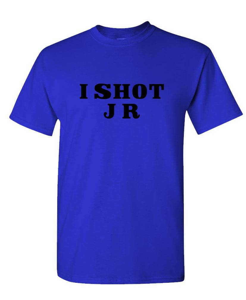 I Shot JR — Royal Blue T-Shirt — front