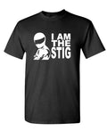 I Am the Stig — Black T-Shirt — front