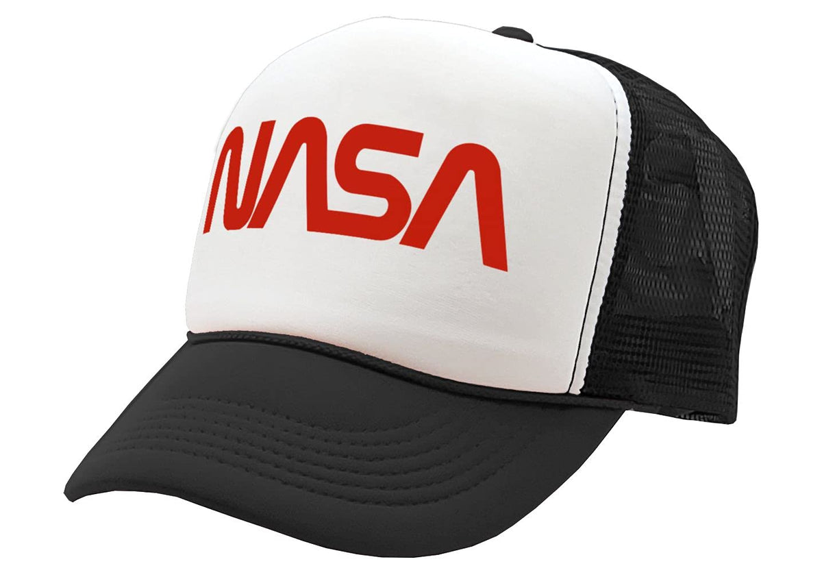 NASA — Black Trucker Hat — front