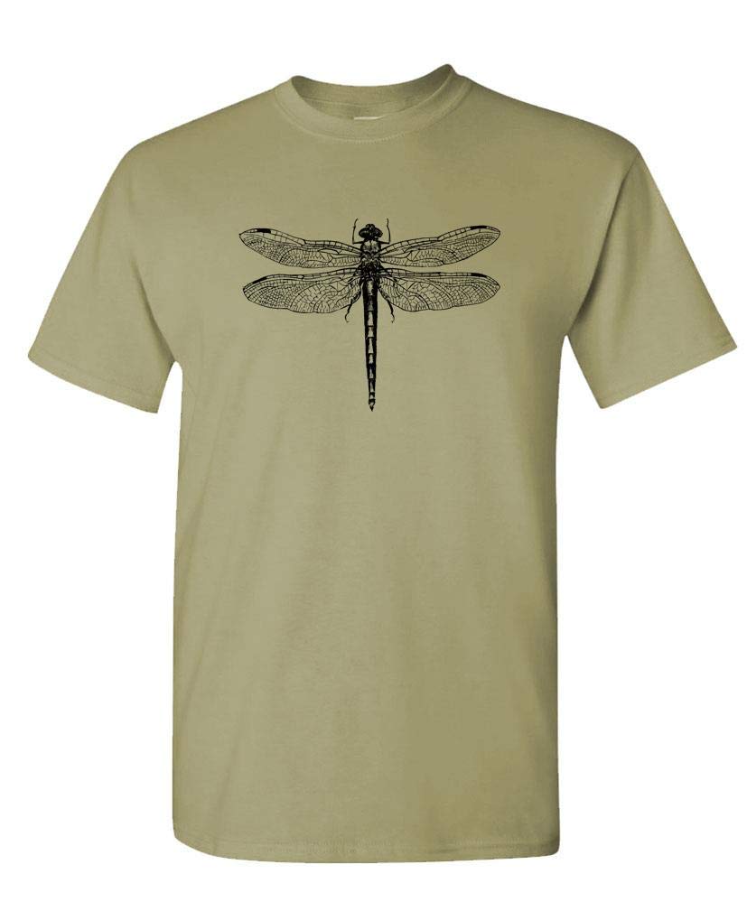 Dragonfly Illustration — Sand T-Shirt — front