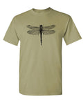 Dragonfly Illustration — Sand T-Shirt — front