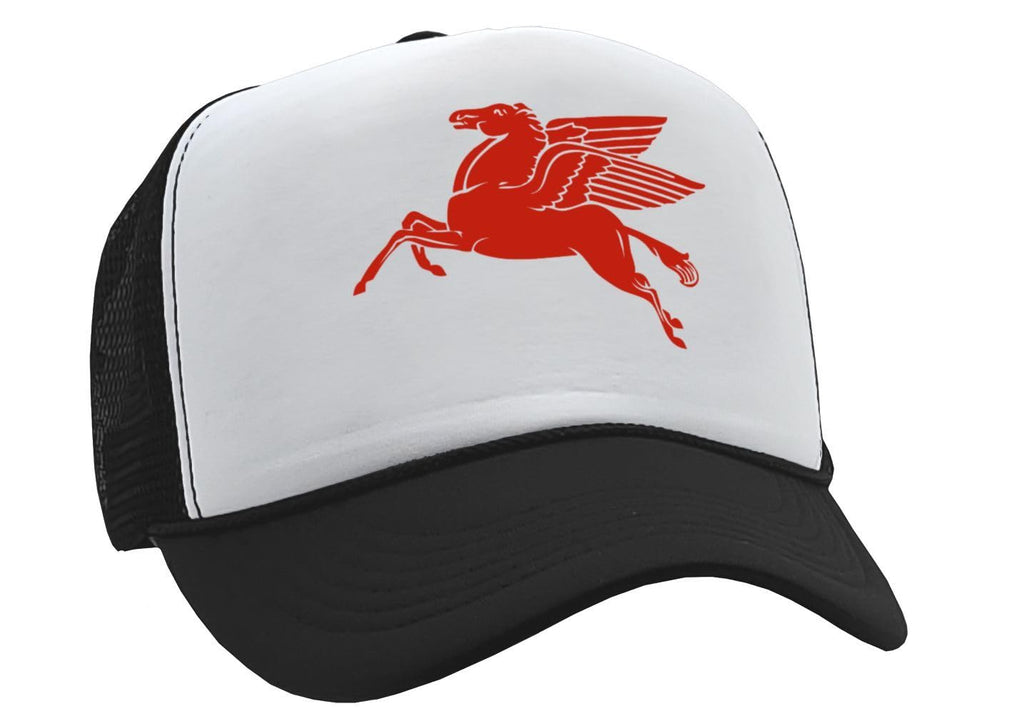 Red Pegasus — Black Trucker Hat — front