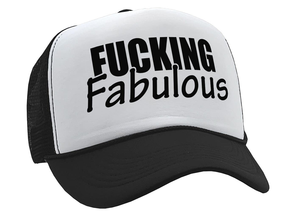 Fucking Fabulous — Black Trucker Hat — product angle 1