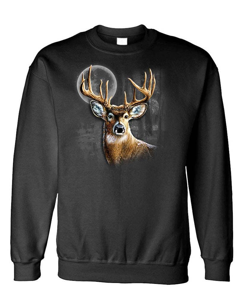 Whitetail Wilderness — Black Sweatshirt — front