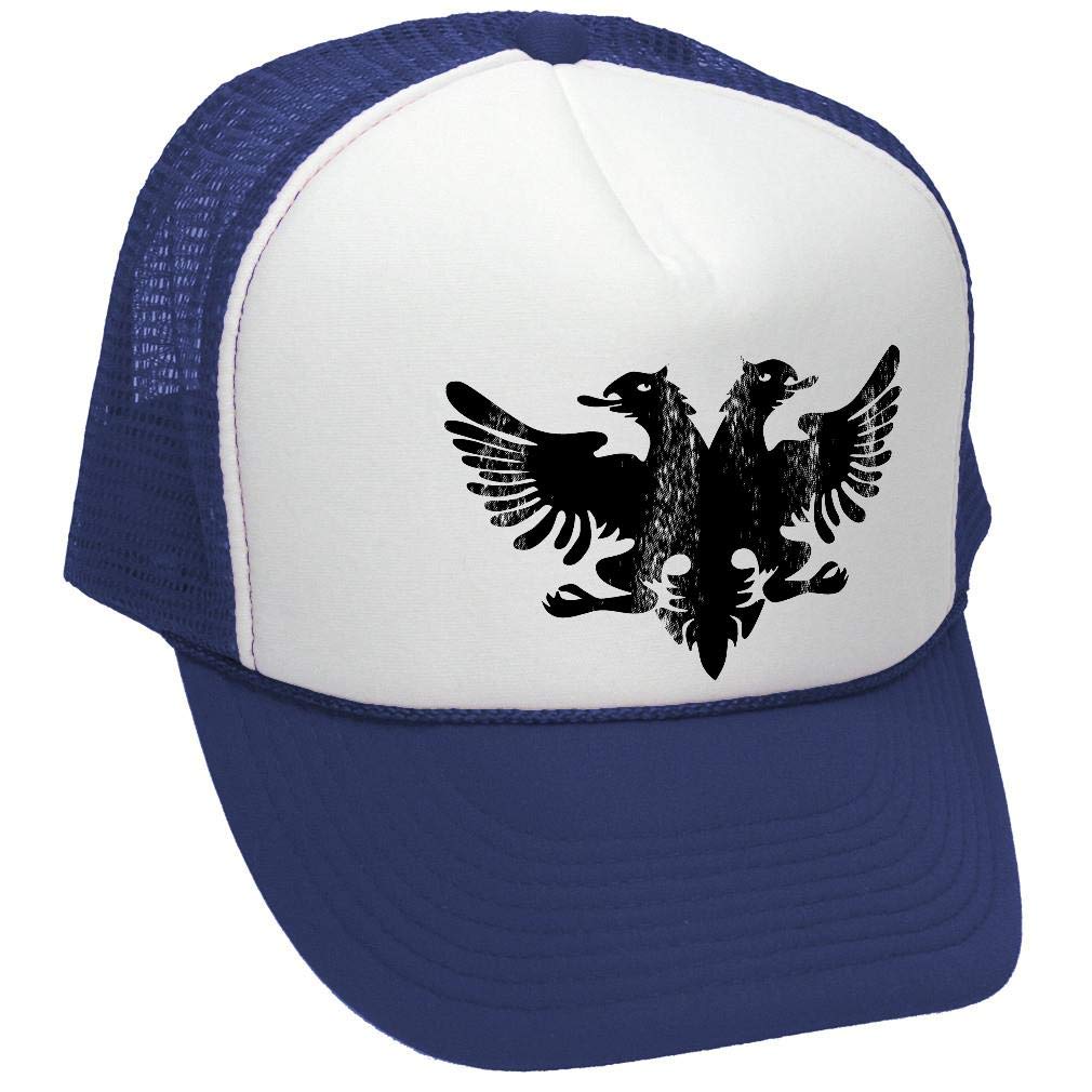 Albanian Eagle — Navy Trucker Hat — front