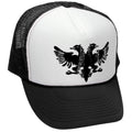 Albanian Eagle — Black Trucker Hat — front