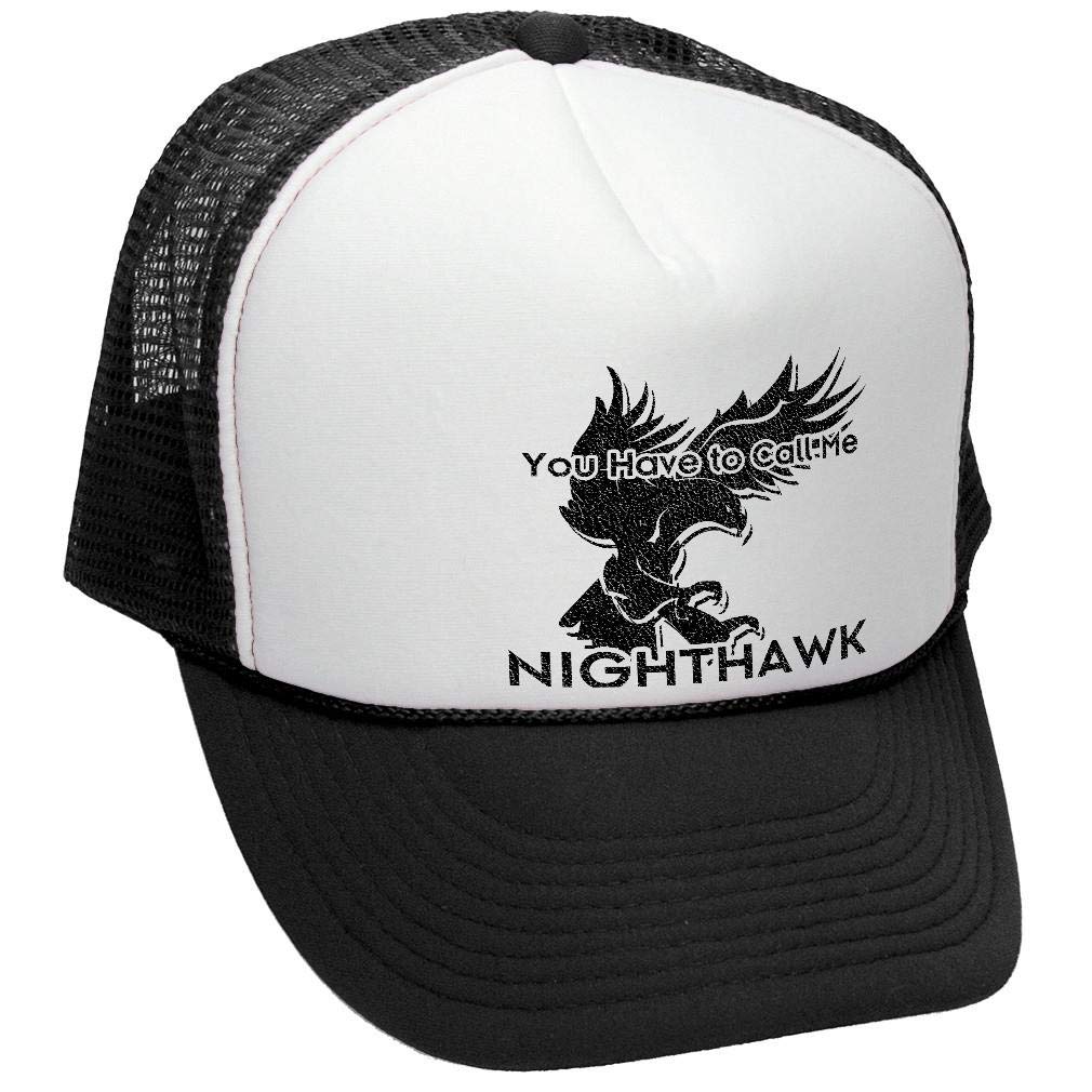 Nighthawk — Black Trucker Hat — front