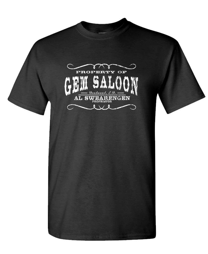 Gem Saloon — Black T-Shirt — front