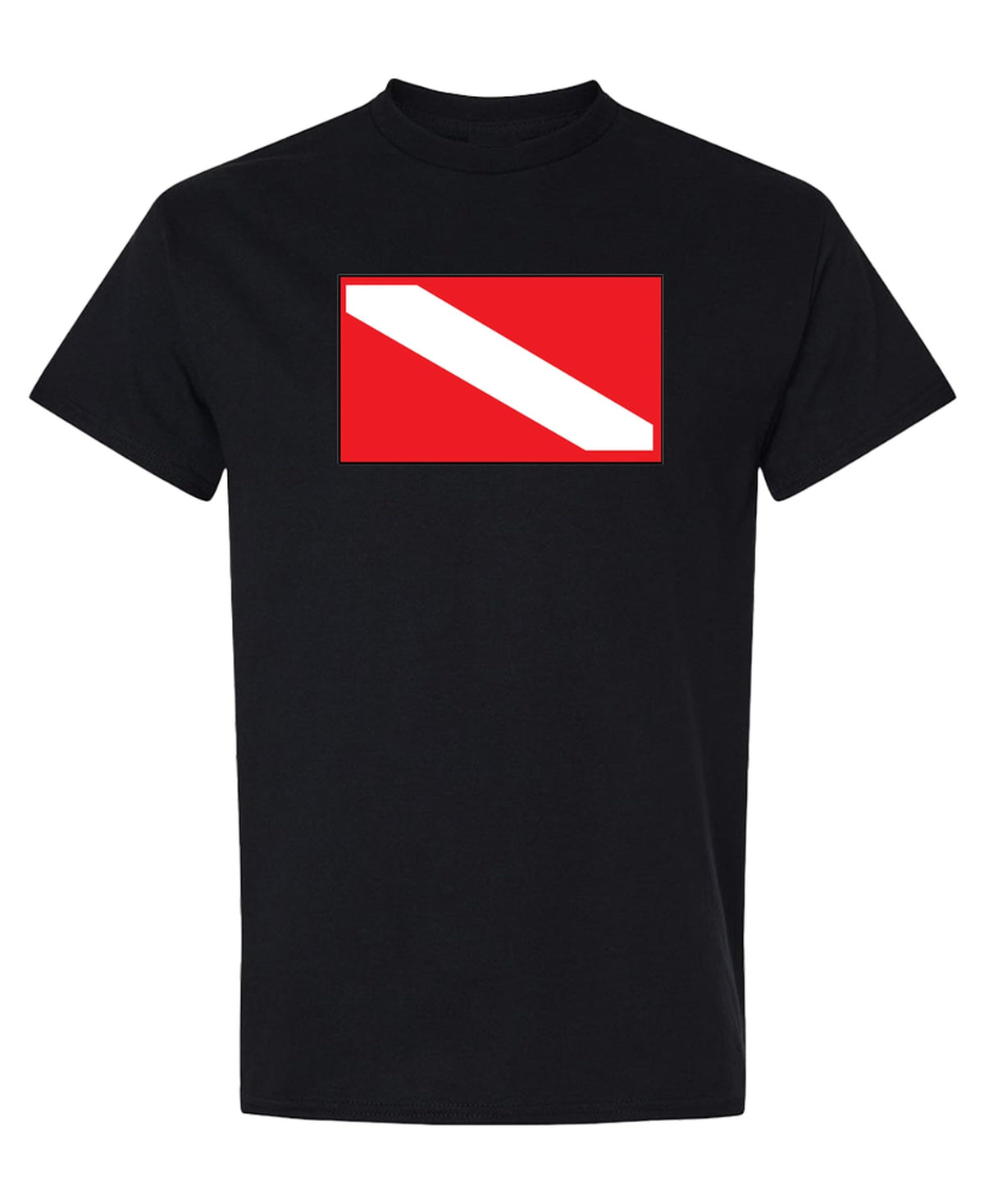 Scuba Diver — Black T-Shirt — front