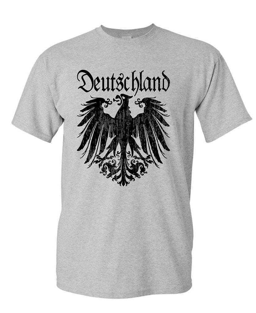 Deutschland Double-Headed Eagle — Sport Gray T-Shirt — front