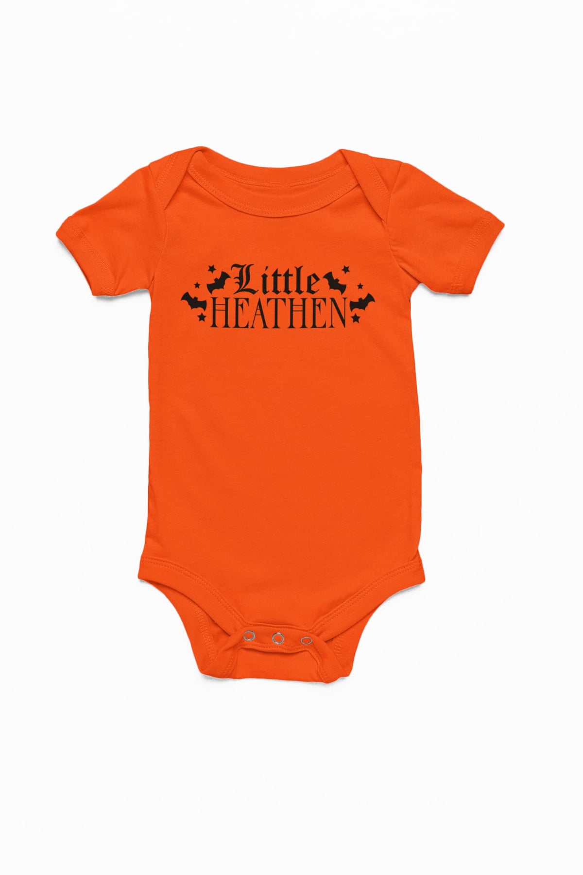 Little Heathen — Orange Infant Bodysuit — front