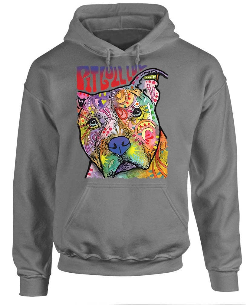 Pitbull Luv — Charcoal Hoodie — front