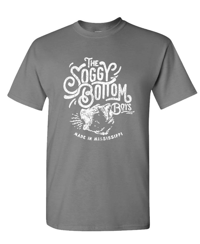 The Soggy Bottom Boys — Charcoal T-Shirt — front