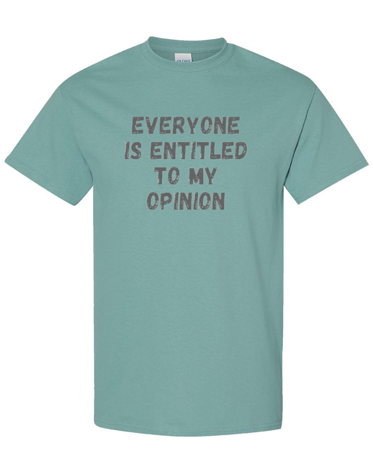 Everyone Is Entitled To My Opinion Sarcastic Funny — Aquatic T-Shirt — front
