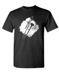 Trombone Illustration — Black T-Shirt — front