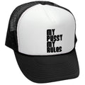 My Pussy My Rules — Black Trucker Hat — front