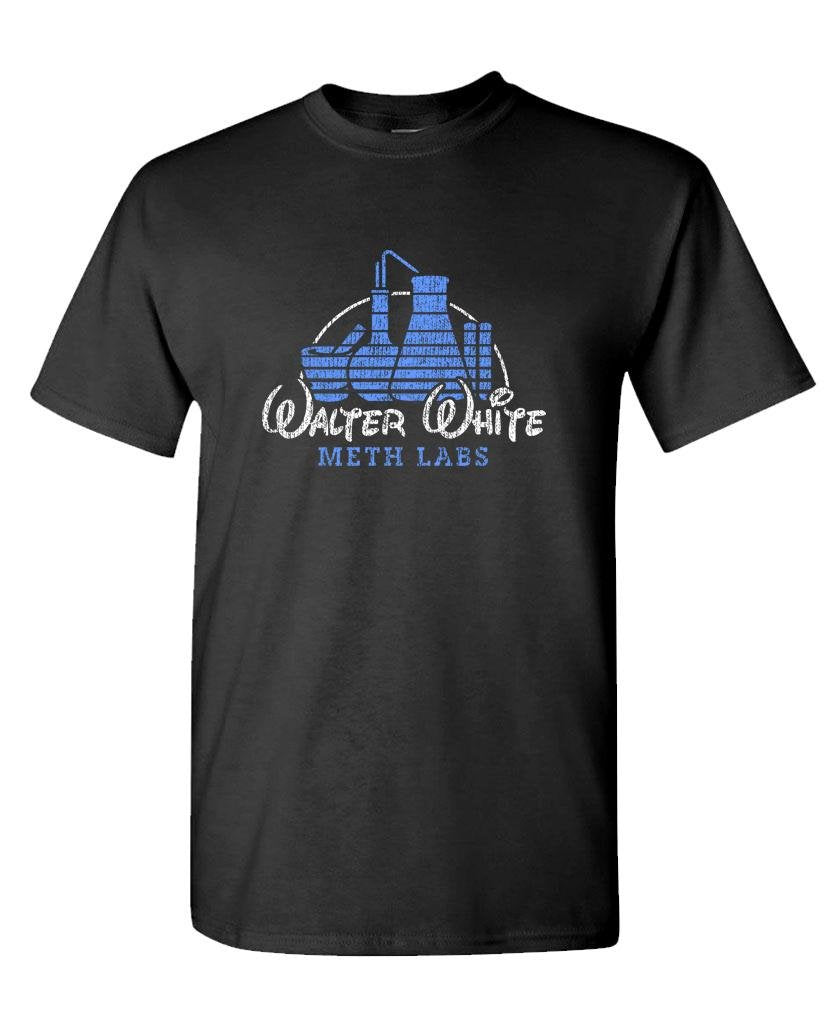 Walter White Meth Labs — Black T-Shirt — front