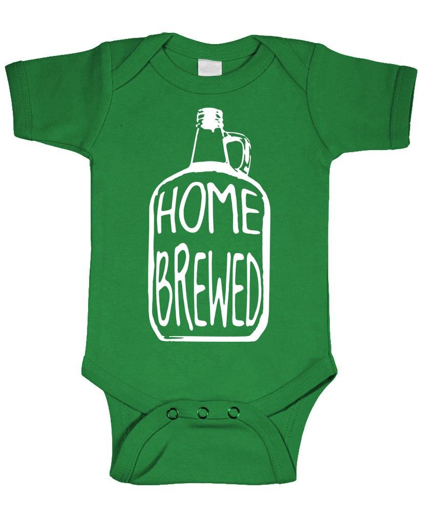 Home Brewed — Green Infant Bodysuit — front