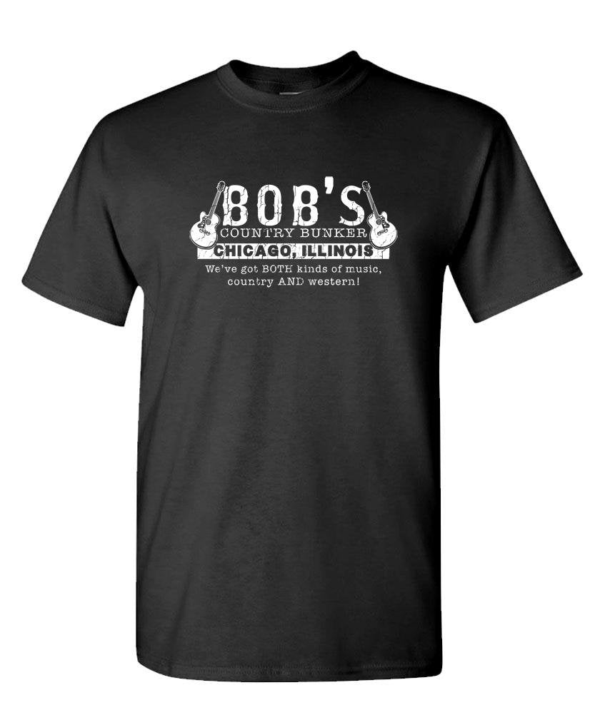 Bob's Country Bunker — Black T-Shirt — front