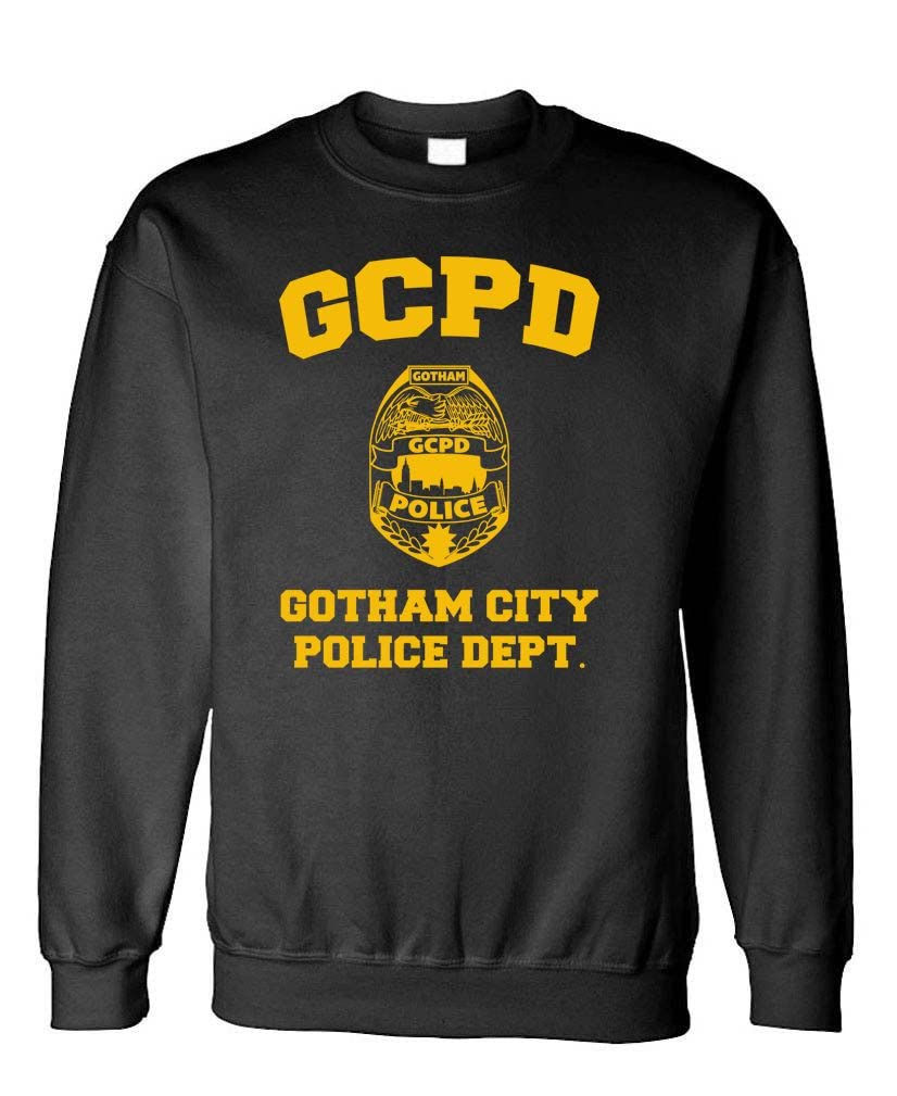 GCPD Gotham City Police Department — Black Sweatshirt — front