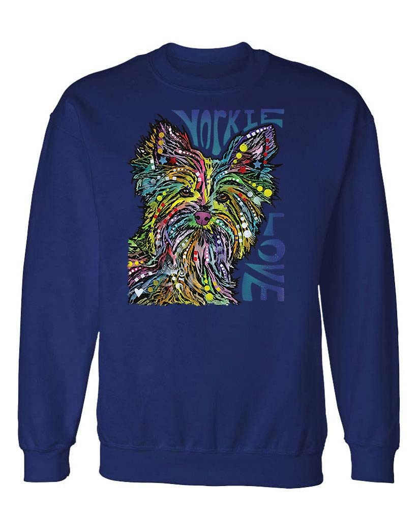 Yorkie Luv — Navy Sweatshirt — front