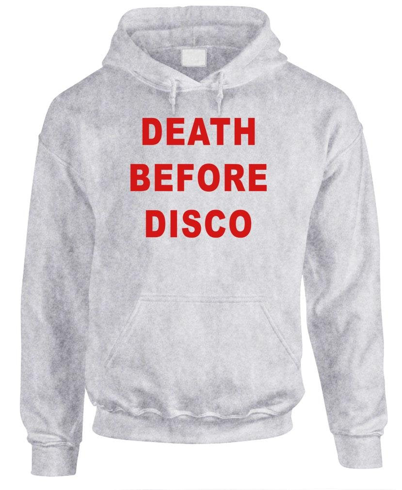 Death Before Disco — Sport Gray Hoodie — front