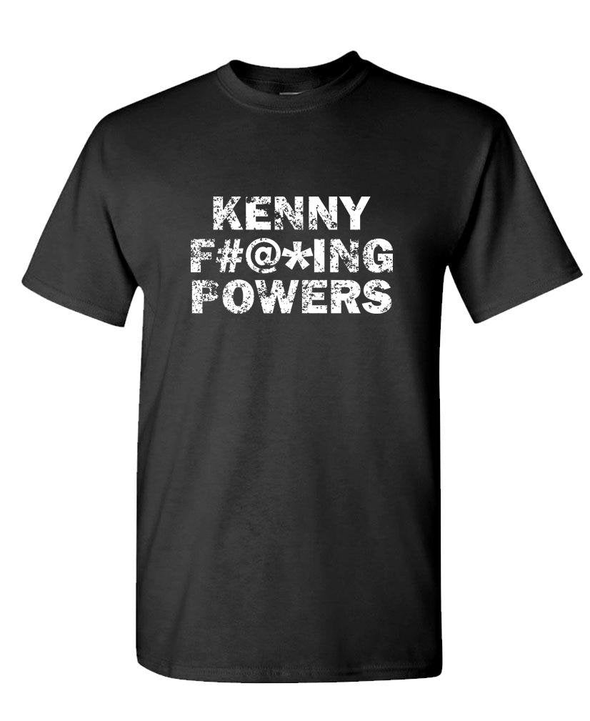 Kenny Powers Censored Lettering — Black T-Shirt — front