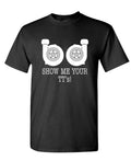 Show Me Your Twin Turbos — Black T-Shirt — front