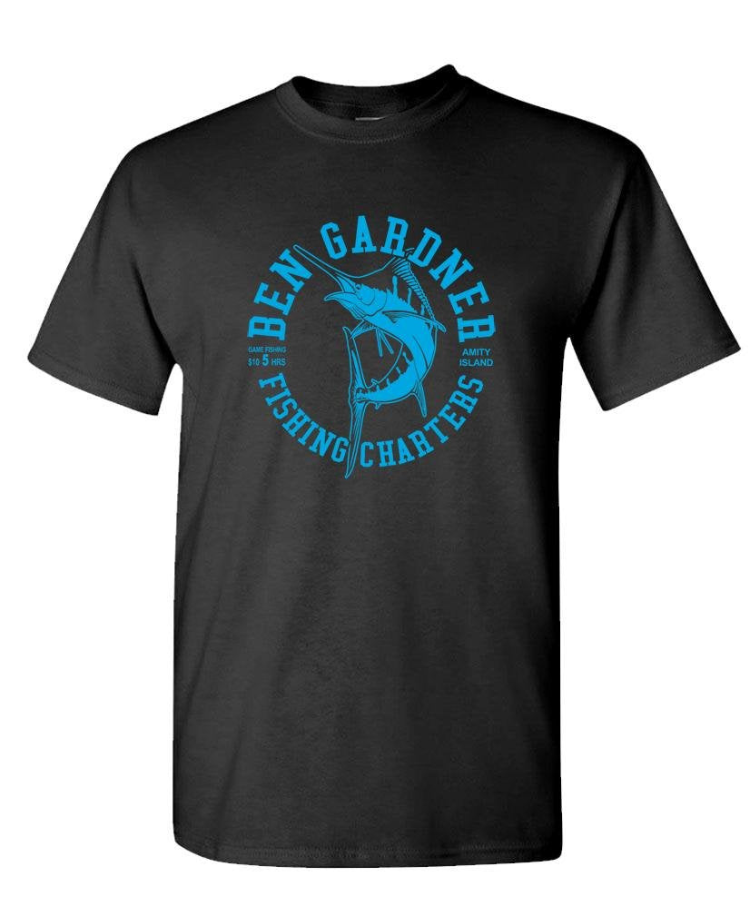 Ben Gardner Fishing Charters — Black T-Shirt — front