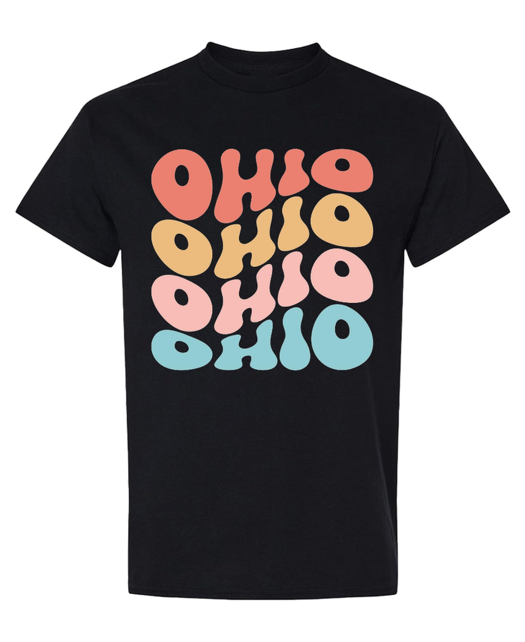 Ohio — Black T-Shirt — front