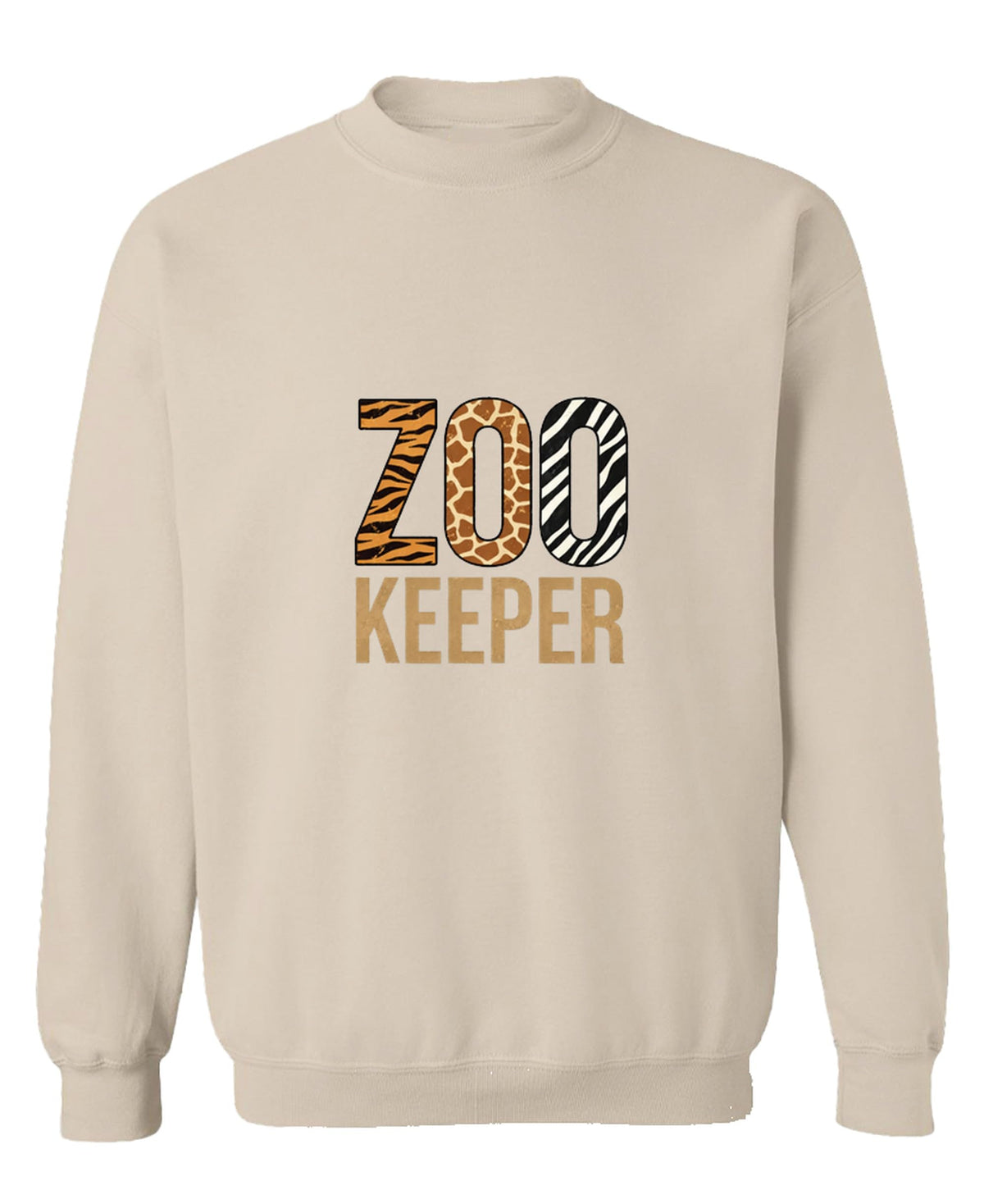 Zoo Keeper Tired Moms — Sand Sweatshirt — front